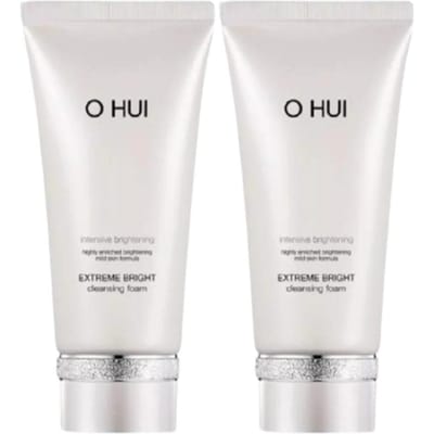 OHUI Extreme Bright Reinigingsschuim 160ml – Verhelderende gezichtsreiniger met rijk schuim voor een stralende huid 160ml white