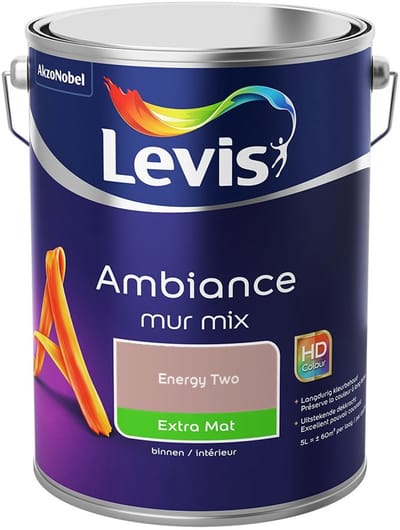 Levis - Ambiance Mur Extra Mat Mix - Energy Two - Mengverf - 5 L