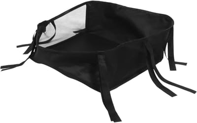Kinderwagen Organizer - Opbergmand Kinderwagen - Babybenodigdheden Meenemen - Verstevigde Bodem - 35 x 32 x 13 cm - Zwart