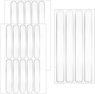 24 Stuks Transparante Siliconen Meubelbeschermers, Zelfklevende Geluidsdempende Pads voor Deuren, Kasten en Muren, 2 Maten