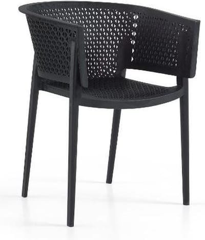 Tuinstoel Rosa armchair zwart