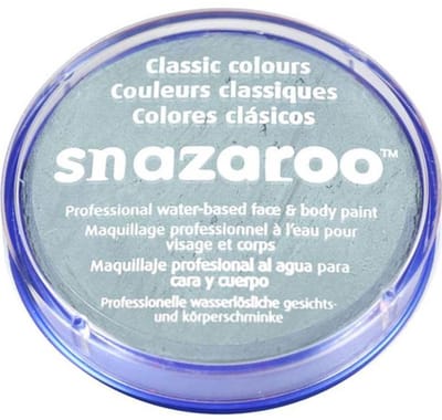 Snazaroo 1118222 - Light Grey - 18ml Aqua Schmink & Kinderschmink voor Kinderen en Volwassenen