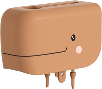 Babybadje Kraanhoes - Baduitloopbeschermer Kinderen - Veilig Baden - Zacht Siliconen Materiaal - 13.2 x 9.4 cm - Bruin