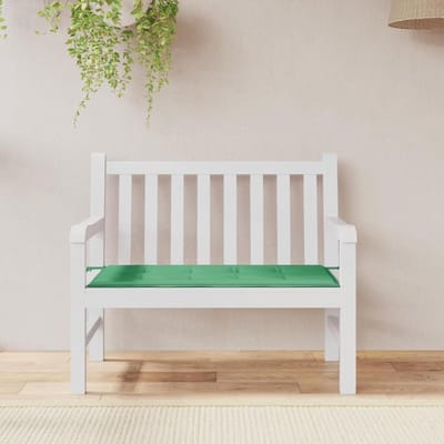 Bankkussen met rugleuning - Zitkussen tuin - Comfortabel zitten - Waterdicht Oxford stof - 120 x 50 cm - Groen