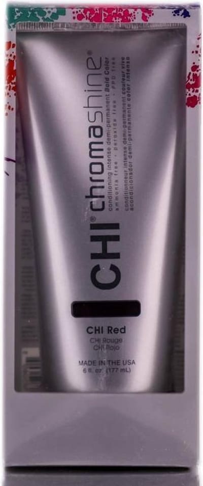 Semi-permanent Paint Without Ammonia, Chi Chromashine Red, 177ml