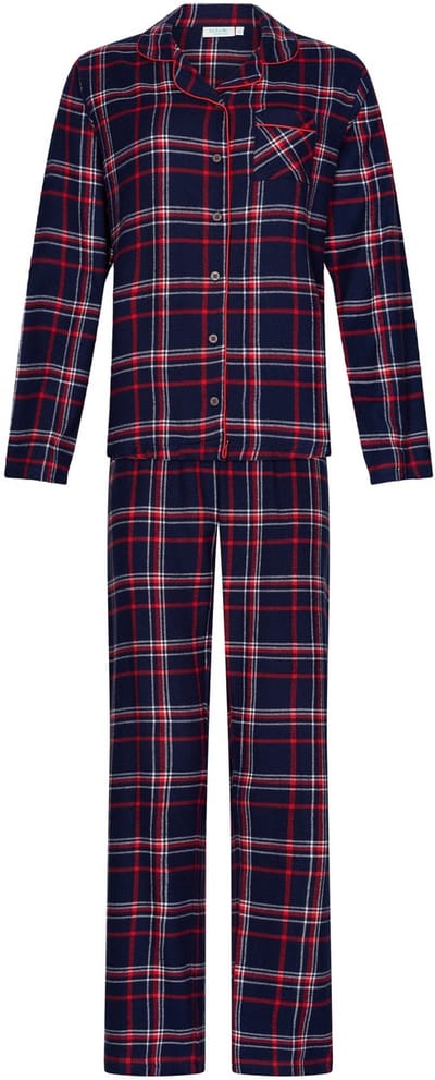 Rebelle - Aspen Ski - Pyjama - Katoen Flanel - Doorknoop - Geruit - Maat 38