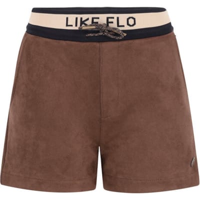 Like FLO Faylinn Flo Faux Leather Short Broeken Meisjes - Bruin - Maat 122/128