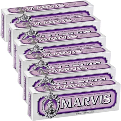 Marvis Tandpasta Jasmin Mint - 6 x 85 ml - Voordeelverpakking