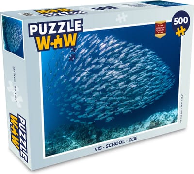 Puzzel Vis - School - Zee - Legpuzzel - Puzzel 500 stukjes
