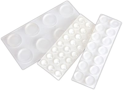 BGS TECHNIC rubberen apparaatvoetjes, 3 maten, 46-delig