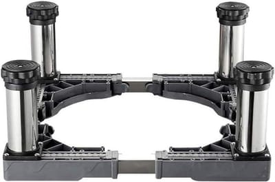 Wasmachine Onderstel - Wasdroger Verhoger - Apparaten Stabiliseren - Verstelbare Poten - 40-65 cm - Zwart