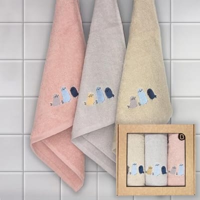 Set van 3 absorberende en zachte theedoeken van 50 x 50 cm