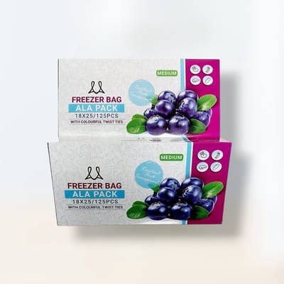 ALAPACK diepvrieszakjes- Resistente & dikke & transparante boterhamzakjes / 250 stuk / 2 dozen / Klein / 18x25 cm.