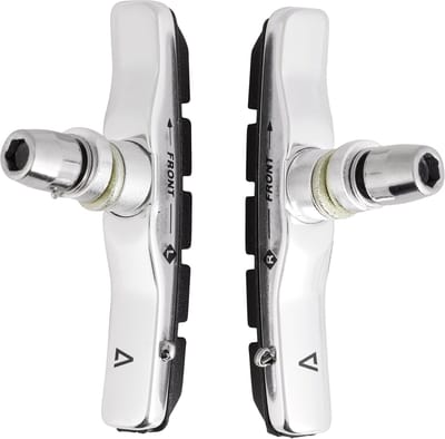 ACID fiets remblokken - 2-piece - V-brake - Rubber - Lengte 72 mm - Zilver/Zwart
