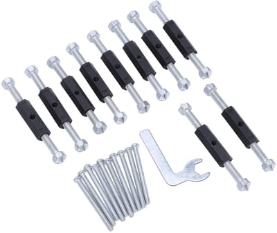 Dailygoods- Bevestigingsset Hoogwaardige Reparatieset - Doorzichtige Schroefdraad - Installatie 86 Isolatiesteunen - Hoge Hardheid - Duurzaam