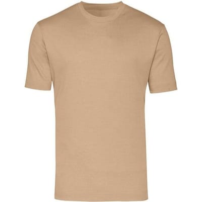 Desoto T-Shirt Roundneck Uni Piqué Bruin / male