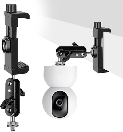Verstelbare 360 Graden Camerahouder voor Binnen en Buiten - Wandhouder voor Bewakingscamera