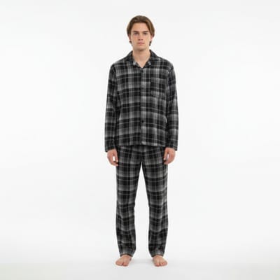 heren pyjama gianvaglia 2503 zwart m
