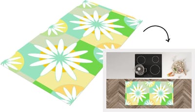 Keukenloper - Loper keuken - Bloemen - Zomer - Patronen - 120x60 cm - Keukenloper vinyl