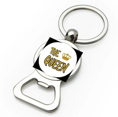 Akyol - the queen flesopener - Koningin - een koningin - verjaardagscadeau - kroontje - kado - gift - geschenk - 9 bij 3 cm