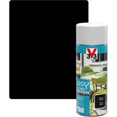 V33 Buitenverf Spuitbus Easy Colours Zwart 400ml