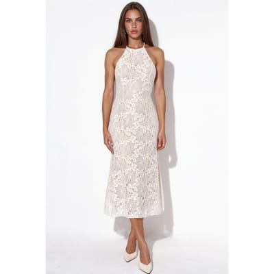 Halterneklace Midi-jurk