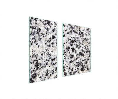 TMK ArtDeko - Beschermplaat voor de kookplaat - Gelaagd Glas - 75x52 cm - Marmer