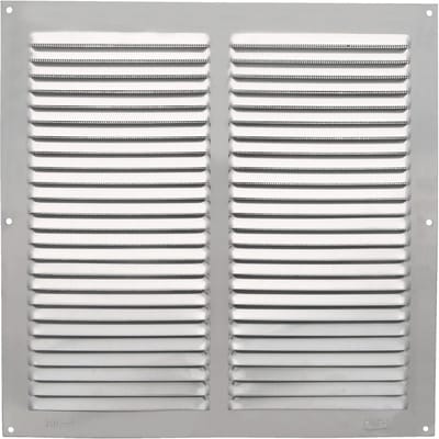 Vierkante Ventilatierooster Aluminium 300x300mm met Insektengaas - Ventilatie Rooster voor Plafond Keuken en Badkamer