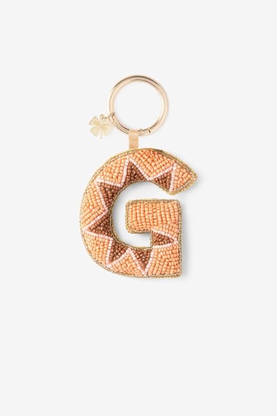 Sissy-Boy - Lichtoranje bag charm letter G