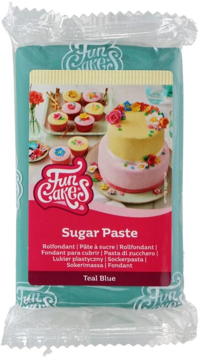 FunCakes Rolfondant - Teal Blauw - 250g - Fondant - Taartdecoratie