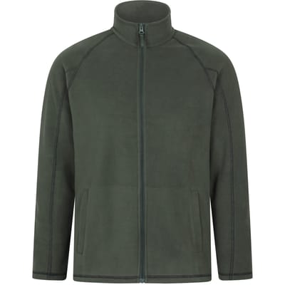 Mountain Warehouse Heren Ashbourne fleecejas met volledige rits (Kaki Groen)
