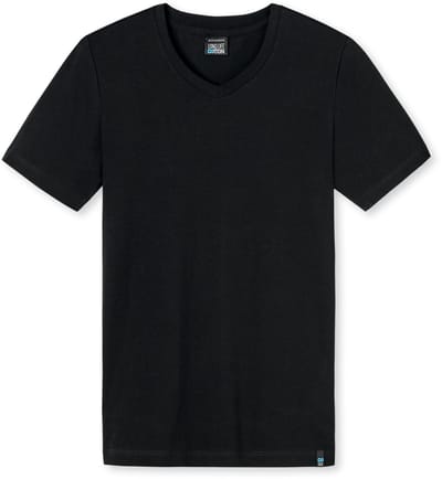 Schiesser Long Life Cotton Heren Ondershirt - Zwart - Maat XL