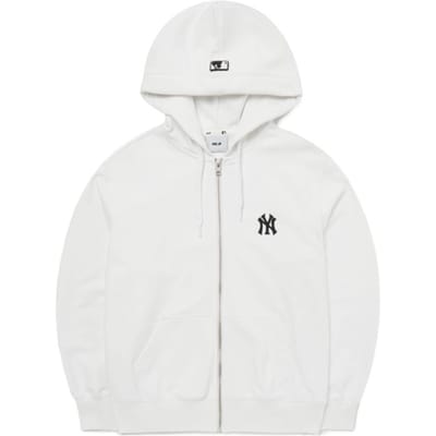MLB New York Yankees Logo Rits Hoodie Unisex hoodies Wit 3ATRB0421-50WHS M white