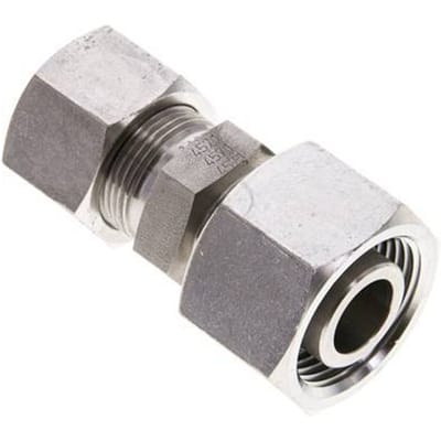 16S & 20S RVS Rechte Snijringkoppeling Draaidoorvoer 400bar ISO 8434-1