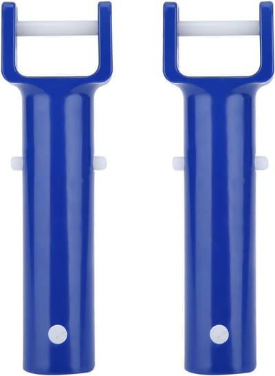 Vervangende Handgrepen voor Zwembadborstel met V-Clips en Pinnen - Ideaal voor Suction Pool Cleaning en Onderhoud van Spa's en Zwembaden