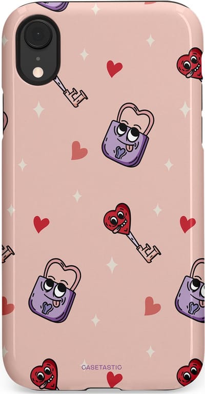 Casetastic Hoesje Geschikt voor Apple iPhone Xr - Stijlvolle Beschermende Duo-layer Case - Jij bent mijn match