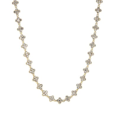 Bijoutheek Collier Klaver Stenen Party Goud