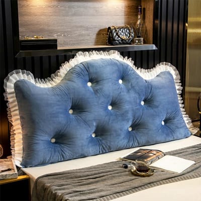 Groot Hoofdbordkussen voor Bed en Bank | Comfortabel Rugkussen met Afneembare, Wasbare Hoes (150cm)