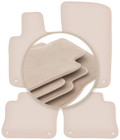 PREMIUM beige vloermatten voor: Porsche Panamera fastback 2009-2016