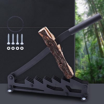 Houtklover Handmatig - Brandhout Kliefijzer - Snel Hout Klief - Draagbaar Ontwerp - 50 gram - Zilverkleurig