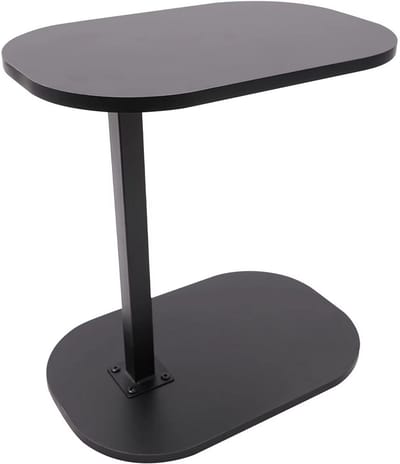 JOYNEXTBUY - Verstelbare Bijzettafel - Salontafel - Multifunctionele bijzettafel - Laptoptafel - H45-50cm - O 45cm x 30cm - Zwart