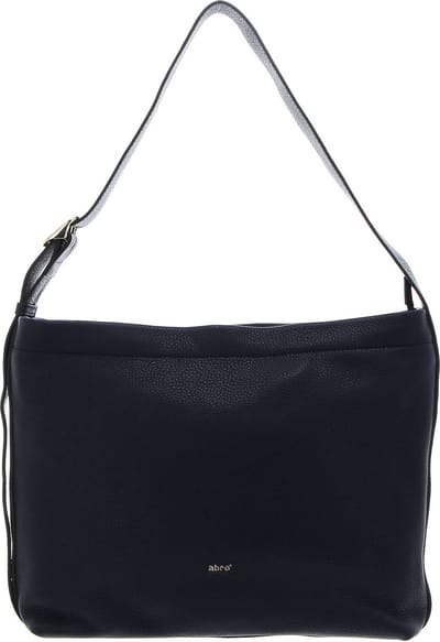 abro Leren Schoudertas Leather Dalia Hobo 11 am Bag Navy Donkerblauw