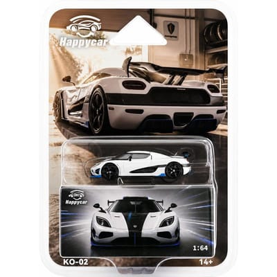 Op voorraad Happycar 1:64 Miniatuur Agera Rs Diecast Auto Model Speelgoed Simulatie Legering Sportauto Verzamelaar Bureau Decoratie