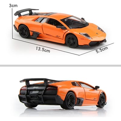 5 Inch Metalen Auto Simulatie Diecast & Speelgoedvoertuig Lamborghini LP670-4 SV Murcielago Supercar RMZ city 1:36 legeringsmodellen cadeaus voor kinderen