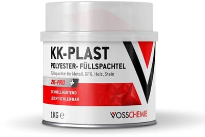 Polyesterplamuur 1 kg, 2-K plamuur, autoplamuur