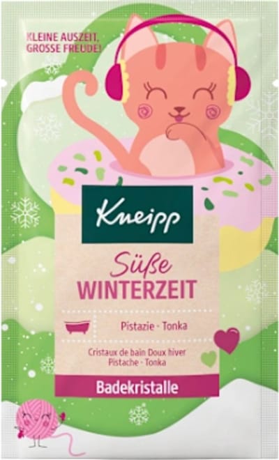 Winter Badzout - Kneipp Süße Winterzeit Badzout | 1x 60g - Pistache & Tonka - Winter Badkristallen - Kerst Badzout