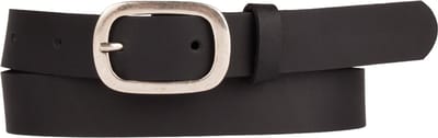 Petrol Industries Riem Dames - Broekriem - Verstelbaar - Leer - Zwart - 75 cm