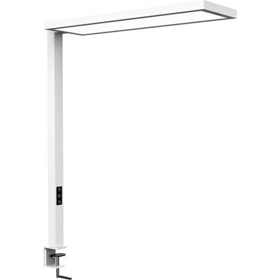 LED-clip-on tafellamp Maul MAULsenja, 87 W, 15150 lm, 2700-5700 K, direct/indirect licht, dimbaar, bewegings-/lichtsensor, aluminium, wit