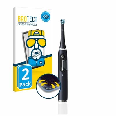 BROTECT - Screenprotector voor Oral-B iO 6 - Folie Beschermfolie matte volledig dekking 2 Stuks