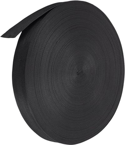 Allecto- Nylon band - HVAC - Heavy Duty - Zwarte - Duct support - Ophangband - Doe-het-zelf - Buitenactiviteiten - 48 mm breed 100 meter lang Nylon band geschikt voor HVAC-buizen.